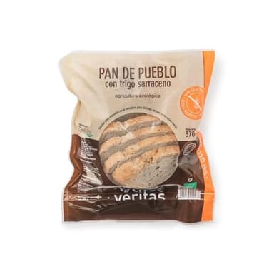 Veritas Pan De Pueblo sin gluten 370g ecológico