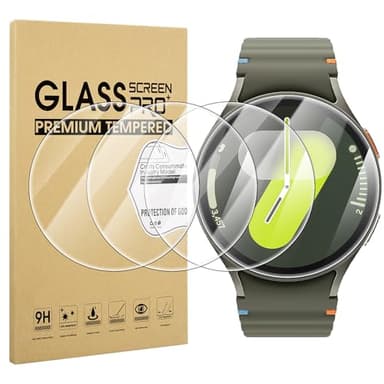Diruite 4 Piezas Protector Pantalla para Samsung Galaxy Watch 7 44mm Cristal Templado,HD Protector Reloj para Samsung Galaxy Watch 7 44mm Smartwatch Protector[Anti-Raspado]
