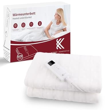 REDKEY Calienta Camas Electrico Individual,Manta Electrica,Protección contra Sobrecalentamiento,7 Temperatura,Lavable,150x80cm Calientacamas
