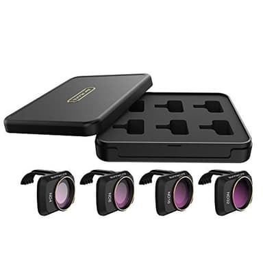 Fututech Kit de filtro de lente ND para DJI Mavic Mini/Mavic Mini 2, filtro de lente profesional para dron (Combo 3 ND4 x 1 ND8 x 1 ND16 x 1 ND32 x 1)