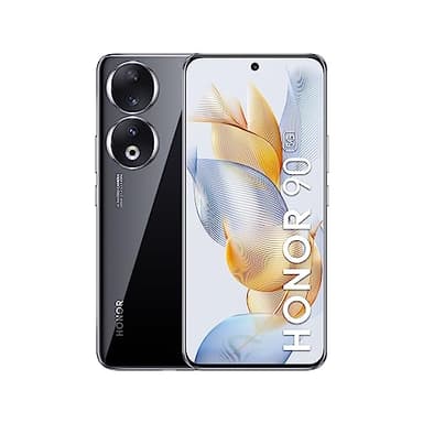 HONOR 90 Smartphone 5G, Cámara Triple de 200 MP, Pantalla Curva AMOLED de 6,7" y 120 Hz, 12 GB+512 GB, Batería de 5000 mAh, Supercharge de 66 W, Dos SIM, Android 13, Negro