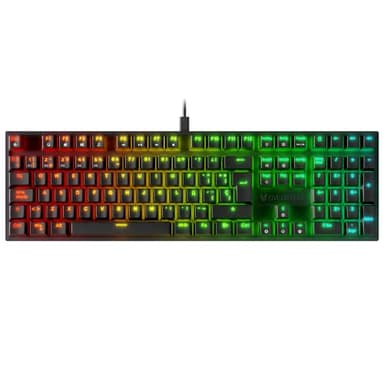 Oversteel - KOVAR Teclado Gaming USB, Retroiluminación RGB, Switch Mecánico Outemu Red, Anti-Ghosting, Layout Español PC/MAC/Android
