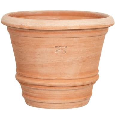 Biscottini Maceta de Terracota Toscana 40 x 40 x 30 cm – Macetas de Terracota Grandes para Exterior e Interior – Maceta de Exterior Grande, Fabricada en Italia