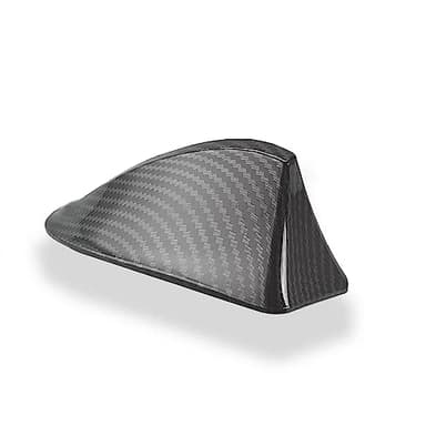Voarge Universal Auto Coche Tiburón Aleta Techo Antena Aérea Antena Aleta Tiburon Coche,Coche Techo Superior Radio,Aleta Tiburon Coche,Antena Coche,Antena Coche Tiburon, Negro A
