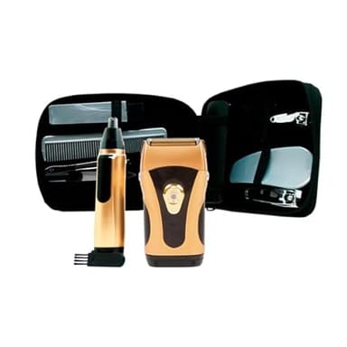EHS.tv Power Touch Máquina de afeitar para hombre con Recortadora de Precisión, Afeitadora Eléctrica con Doble Cabeza, Afeitadora Barba Hombre Impermeable, Uso en Húmedo y Seco, Inalámbrica