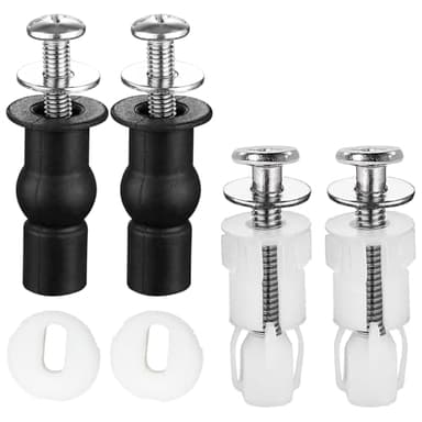 ZFYQ Tornillos para Asiento de Inodoro, Fijaciones para Asiento de Retrete, Tornillos de Expansion WC, Tornillo de Fijación de la Tapa del Inodoro para Montar y Fijar Todas las Tapas de Inodoro