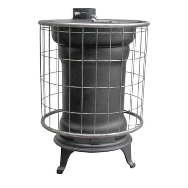 EIDER BIOMASA - Rústica Exteriores - Estufa de Leña 13,05 kW - Compacta 68x52x41 cm - Diseño Robusto - hasta 190 m³ -Completo EN FUNDICION- Eficiencia Energética Clase B