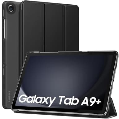 MoKo Funda para Galaxy Tab A9+/A9 Plus 11 Pulgadas 2023, Funda Inteligente Protectora con Carcasa Traslúcida de PC Duro para Tab A9 Plus Tableta(SM-X210/X216/X218), Auto Activación/Reposo, Negro