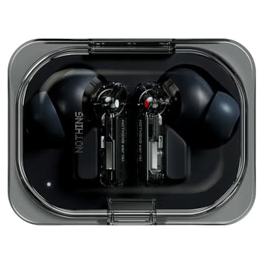 Nothing Ear (a) Auriculares inalambricos Bluetooth con Integración de ChatGPT, Cancelación de Ruido Activa, Algoritmo de Mejora de Graves y hasta 42,5 Horas de reproducción - Negro