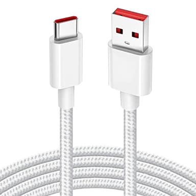 SuperVooc Cable para Oppo Find X5/X5 Pro/X5 Lite/X3 X2/X3 Neo,Reno 10 8 Pro 5G/7 6 4/Reno4 Z 5G,A78 A77 A76 A57 A96 A54S A54 A16S A94 A74 A53 A73 A53S A57S,10V/6.5A Vooc Cable Cargador USB Tipo C