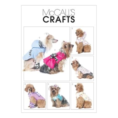 McCall's 6218 - Patrón de Costura para Confeccionar Ropa de Perro (7 Modelos Diferentes, en inglés y alemán)