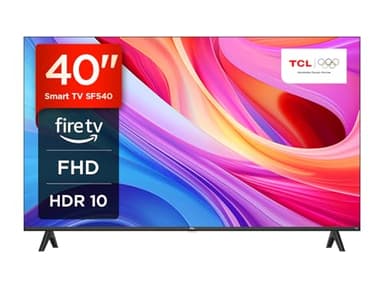 TCL 40SF540-40" FHD Smart TV - HDR & HLG-Dolby Audio-DTS Virtual X/DTS-HD-Metal Bezel-Less-Dual-Band WiFi 5-with Fire OS 7 System