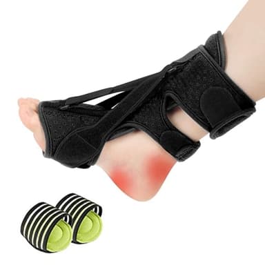 CharmBurst Vendaje para fascitis plantar, dolor de arco, alivio del dolor, pies planos, soporte para arco del pie, ortesis ajustable para mujeres y hombres