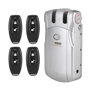 Cerradura electrónica de bloqueo inteligente, WAFU Wireless Invisible sin llave electrónica con mando a distancia Home Smart Remote Control Door Lock