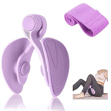 TINRIEF Ejercitador de Piernas Suelo Pelvico 35lb Ejercicio Gimnasio en Casa Maquina Multifuncion Musculacion Deporte Fitness Gluteos Kegel Fortalecedor Tronco Propioceptivo Abdominales (Morado)