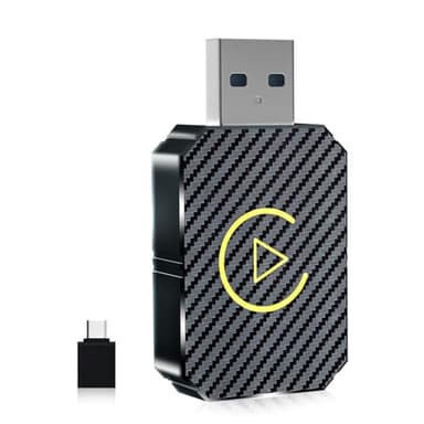 XPJBKC Adaptador Android Auto Inalambrico, 2 in 1 Adaptador Inalámbrico Carplay, Android Auto Convierte Cableado a Inalámbrico, Adaptador Carplay