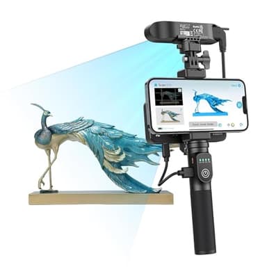 Creality Escáner 3D Ferret Pro, escáner oficial CR Scan Ferret Pro 3D, escaneo inalámbrico, seguimiento antivibración, escaneo rápido a todo color, precisión de 0,1 mm para iOS/Android/Win/MacOS