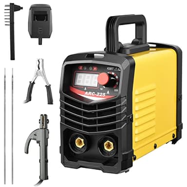 Hlieeosfcn Soldador Inverter 300A, Soldadora MMA Maquina de Soldar de 220 V,abrazadera de trabajo, máquina de soldar portátil,cable adaptador de alimentación de entrada y cepillo