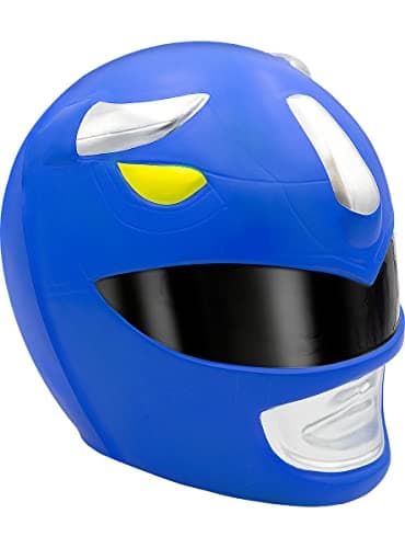 Funidelia | Casco Power Ranger Azul para hombre Superhéroes, Dibujos Animados - Accesorios para adultos, accesorio para disfraz - Azul