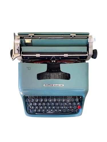 Máquina de Escribir Vintage Olivetti Studio 44 - Teclado en Castellano Revisada y Funcional Ideal para Coleccionismo - Totalmente Funcional