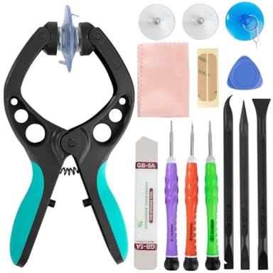 13 en 1 Kit Herramienta movil Destornillador Reparación Apertura de Pantalla LCD Desmontar reparación para Movil Tablet Laptop Multimedia
