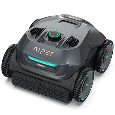 AIPER Seagull Pro Robot Limpiafondos Piscina Inalámbrico, Piscina Limpiafondos y Paredes Dura hasta 150 Minutos,Motor Cuádruple, Navegación Inteligente, Ideal para Piscinas Enterradas de hasta 150㎡