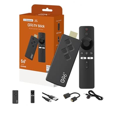 Smart TV Stick, Android 13, Compatible con Chromecast, WiFi, HDMI, H.264, HEVC H.265, Bluetooth, Netflix, Youtube, Prime Video, con Mando a Distancia de Voz, hasta 4K ((2 + 8 GB + Control de Voz))