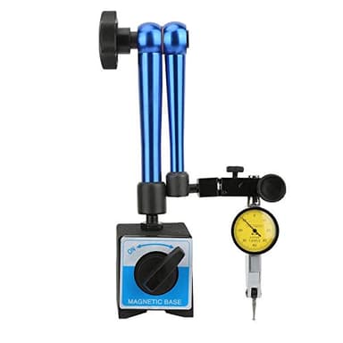 Soporte de base magnético flexible con indicador de esfera universal ajustable para indicador de prueba de esfera (60 x 50 x 55 mm, color azul)