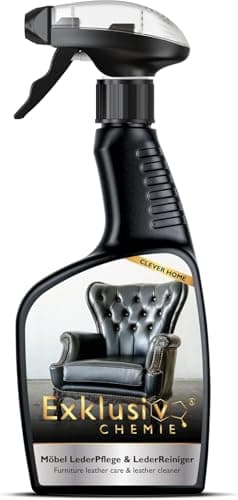 Exklusiv Chemie® Cuidado y Limpieza del Cuero de los Muebles | Cuidado de los Muebles | Cuidado del Cuero | Pulido del Cuero para Muebles de Cuero, sofás de Cuero y sofás | 500 ml