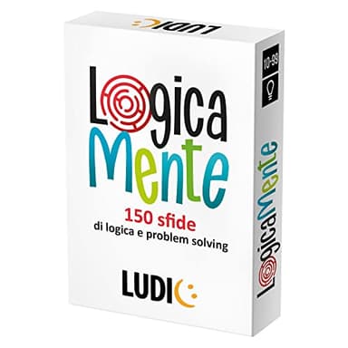 Ludic Lógicamente 150 Desafíos De La Lógica Y Solución De Problemas It54112 Juego De Empresa Formato De Viaje para 1+Jugadores