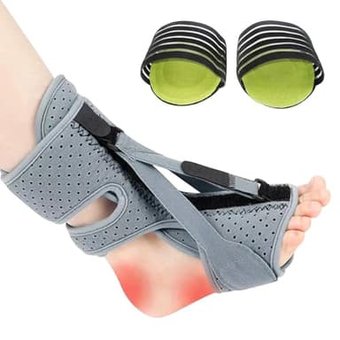 HESUSUSI Ferula Fascitis Plantar Nocturna 3 Correas Ajustables Férula Pie Tobillera Ferula Nocturna Fascitis Plantar Soporte Caída De Pie Con Arqueado Para Mujer Hombre Tendinitis De Aquiles Vendaje