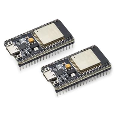 APKLVSR ESP32 ESP-WROOM-32 NodeMCU Lua Development Board ESP32 USB C 2.4GHz WiFi WiFi Bluetooth Dual Core Microcontrolador CP2102 para Arduino (2 unidades)