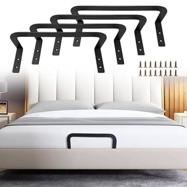 HAMON 4 soportes antideslizantes para colchón, topes de colchón antideslizantes para marco de cama, atornillable, para colchones de 10 – 30 cm