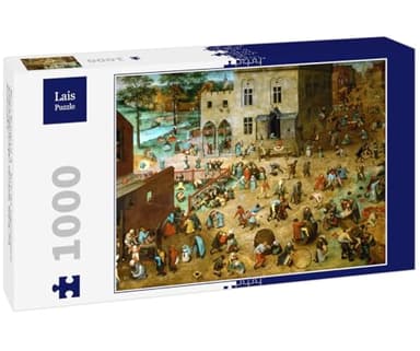 Lais Puzzle Pieter Bruegel el Viejo - Serie de los llamados Cuadros arqueados, Escena: Los Juegos de los niños 1000 Piezas