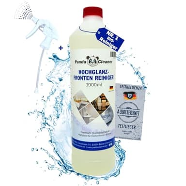 Pandacleaner® - Limpiador abrillantador para muebles de cocina, 1000 ml, limpiador abrillantador concentrado de para baño y cocina