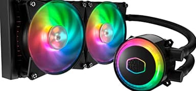 Cooler Master MasterLiquid ML240R RGB Refrigeración a Liquido CPU - Efectos de Iluminación Personalizados, Bomba de Disipación Dual y Doble Ventilador de Aire de 120 mm
