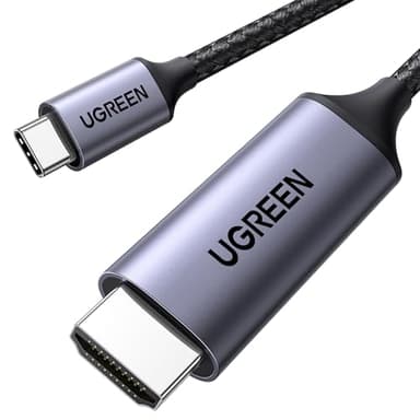 UGREEN Cable USB C a HDMI 4K@60Hz UHD Adaptador Tipo C 3.0 para Thunderbolt 4 3 Compatible con iPhone 16 15 Plus Pro MAX Macbook Pro 2023 Air iPad Pro Air Galaxy S24 Plus Ultra Surface(1M)