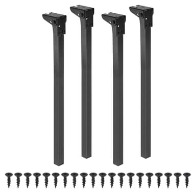 sourcing map Patas plegables para mesa, 4 patas de metal plegables de 70 cm, patas de repuesto para muebles, laptop, escritorio, para armario, sofá, silla, cama