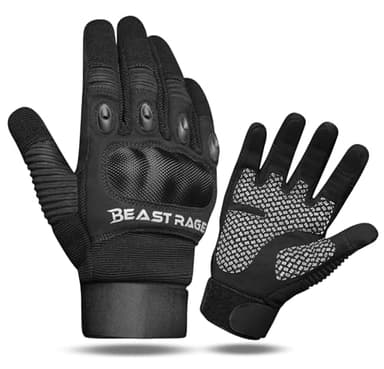 BEAST RAGE Guantes de moto para hombre para pantalla táctil, guantes de motocicleta para mujer, guantes protectores de equitación para motocicleta, carretera, ciclismo, excursiones