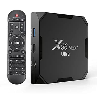 X96 Max Plus Ultra TV Box Android 11 Amlogic S905X4 4 GB 32 GB soporte AV1 8 K Dual WiFi BT con teclado i8