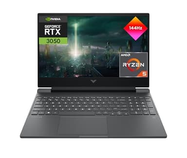 HP Victus 15-fb3021ns - Ordenador portátil Gaming de 15.6" FHD (AMD Ryzen 5-8645HS, 16GB RAM, 512GB SSD, NVIDIA GeForce RTX 3050, Sin Sistema Operativo) Gris - Teclado QWERTY Español