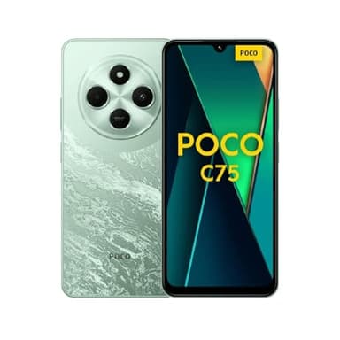 Xiaomi Poco C75 - Smartphone de 6+128GB, Pantalla de 6.88" 120Hz HD+, Medialek Helio G81, Triple Camara 50MP+2MP, 5000mAh, Verde