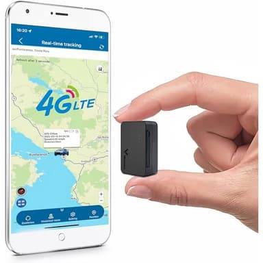 4G Mini Localizador GPS para Coche con Tarjeta SIM Imán Impermeable Localizador GPS Localización en Tiempo Real con Alarma SOS 1500mAh 4G Rastreador GPS para Múltiples Países TK903