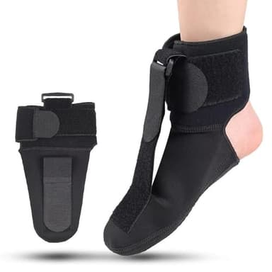 FDEETY Fascitis Plantar Férula Nocturna Ajustable Transpirable Soporte Plantar para Tendinitis de Aquiles Caída del Pie Tobillo,L
