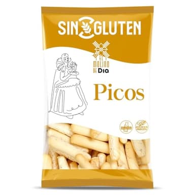 Picos de pan sin gluten El molino de Dia bolsa 100 g