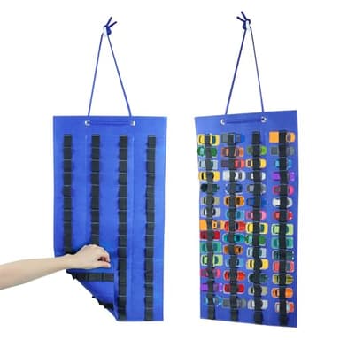 Organizador Colgante para Hot Wheels, 65,5x36cm Funda de Coche de Juguete para Hot Wheels de Doble Cara Soporte de Pared, Funda de Fieltro Organizadora para Guardar 120 Hot Wheels