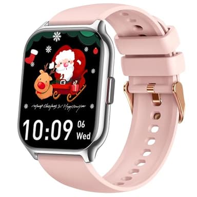ZOSKVEE Reloj Inteligente Mujer, [Dos Correas] Bluetooth Llamada y Recibir Whatsapp, 2'' Smartwatch Deportivo con Presión Arterial, 100+ Deportes, Ritmo Cardíaco, DIY Esferas, para iOS Android