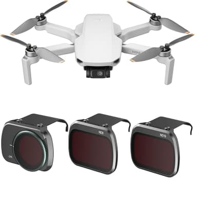 Uvafly Mini 4K Filter, NDFilter Set para DJI Mini 4K/Mini 2 SE/Mini SE/Mini 2/Mavic Mini Drone Accesorios Pack 3 (CPL/ND8/ND16)