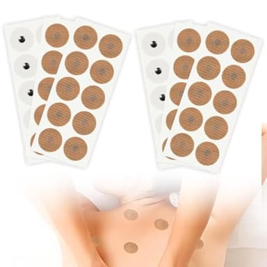 JUGUTA 60 Piezas Parches Magnéticos Adhesivos De Acupresión Parche Magnético Para Aliviar Dolor Yeso Magnético Gauss Para Tratamiento Magnetoterapia Relajante