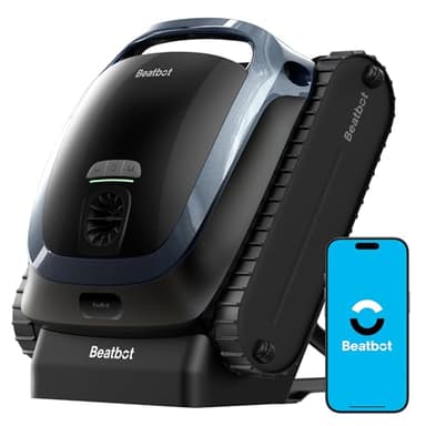 Beatbot AquaSense 2 Robot Pool Vacuum Cleaner limpiafondos inalámbrico, Posicionamiento Inteligente, Limpia Suelo, Paredes y línea de flotación. Doble Barrido para Piscinas de hasta 300 m², azu